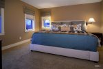 Sumptuous Bedding and Blackout Blinds in Master